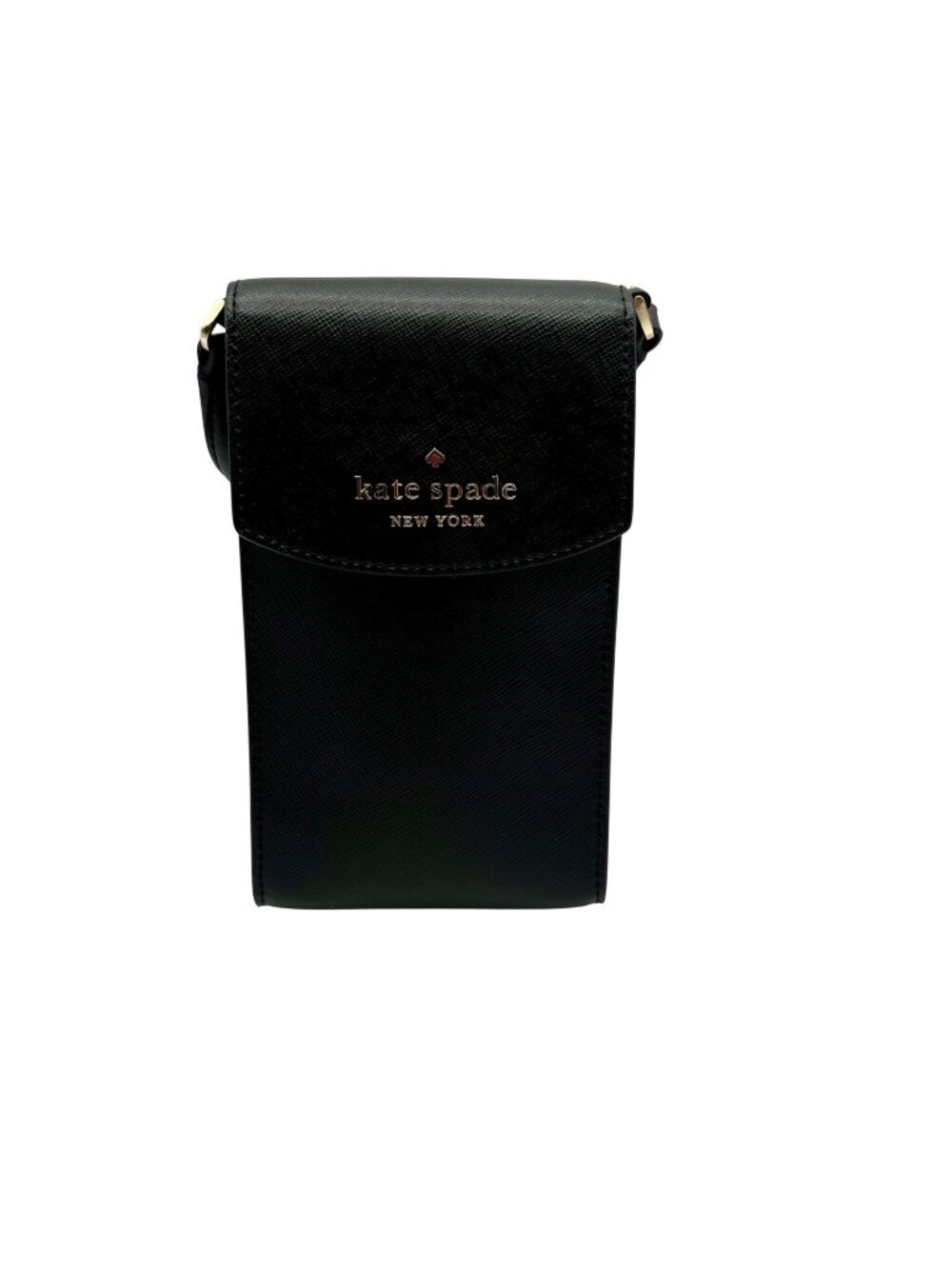 Kate Spade Black Saffiano Leather Phone Crossbody